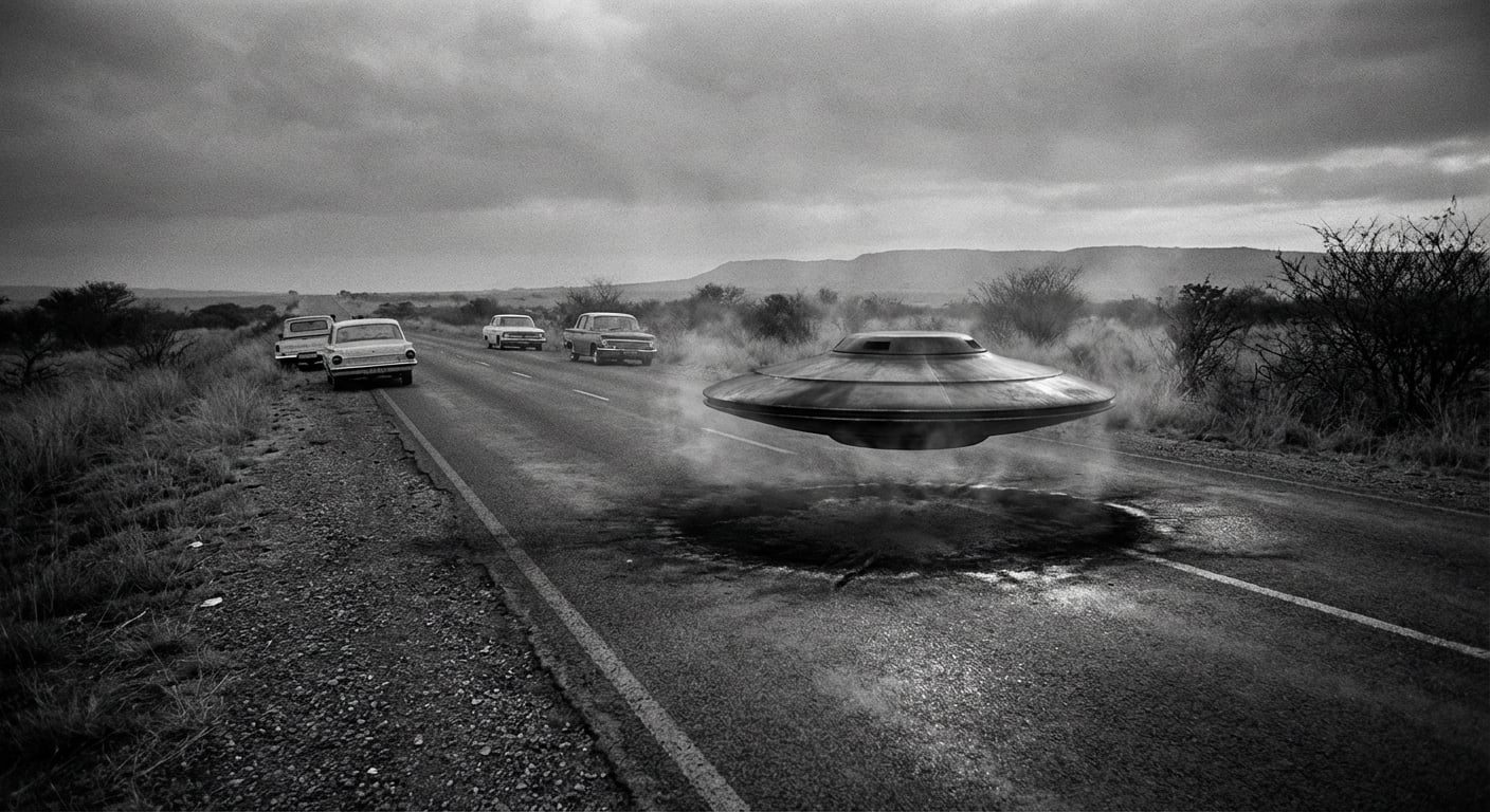 Copper Disc Over Pretoria Highway