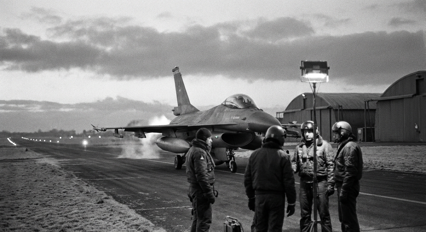 F-16 Scramble at Dawn