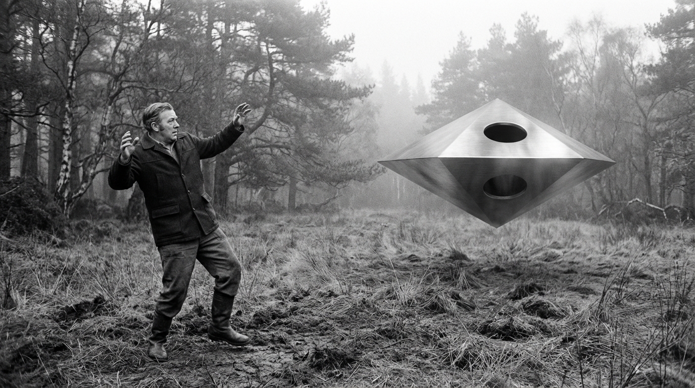 Forestry worker and UFO in Dechmont Woods