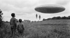 Children witness levitation into craft
