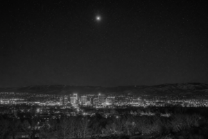 Bright Light Above Boise