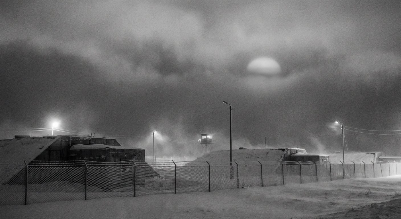 Cold War Silo Exterior Night
