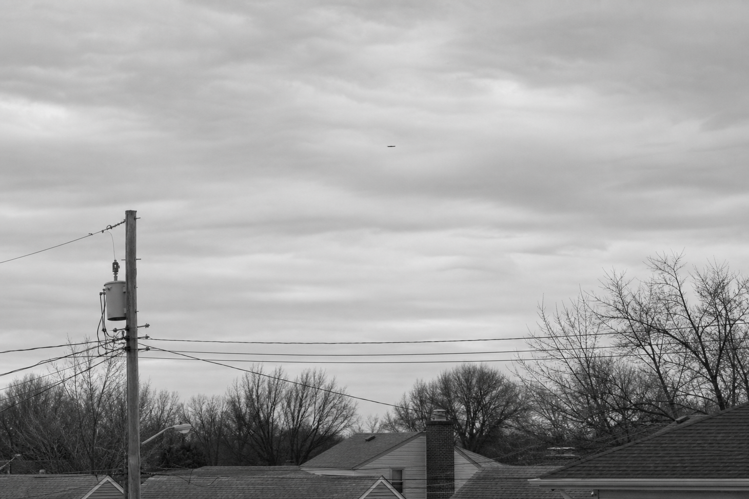Winter Sky and Ambiguous Silhouette