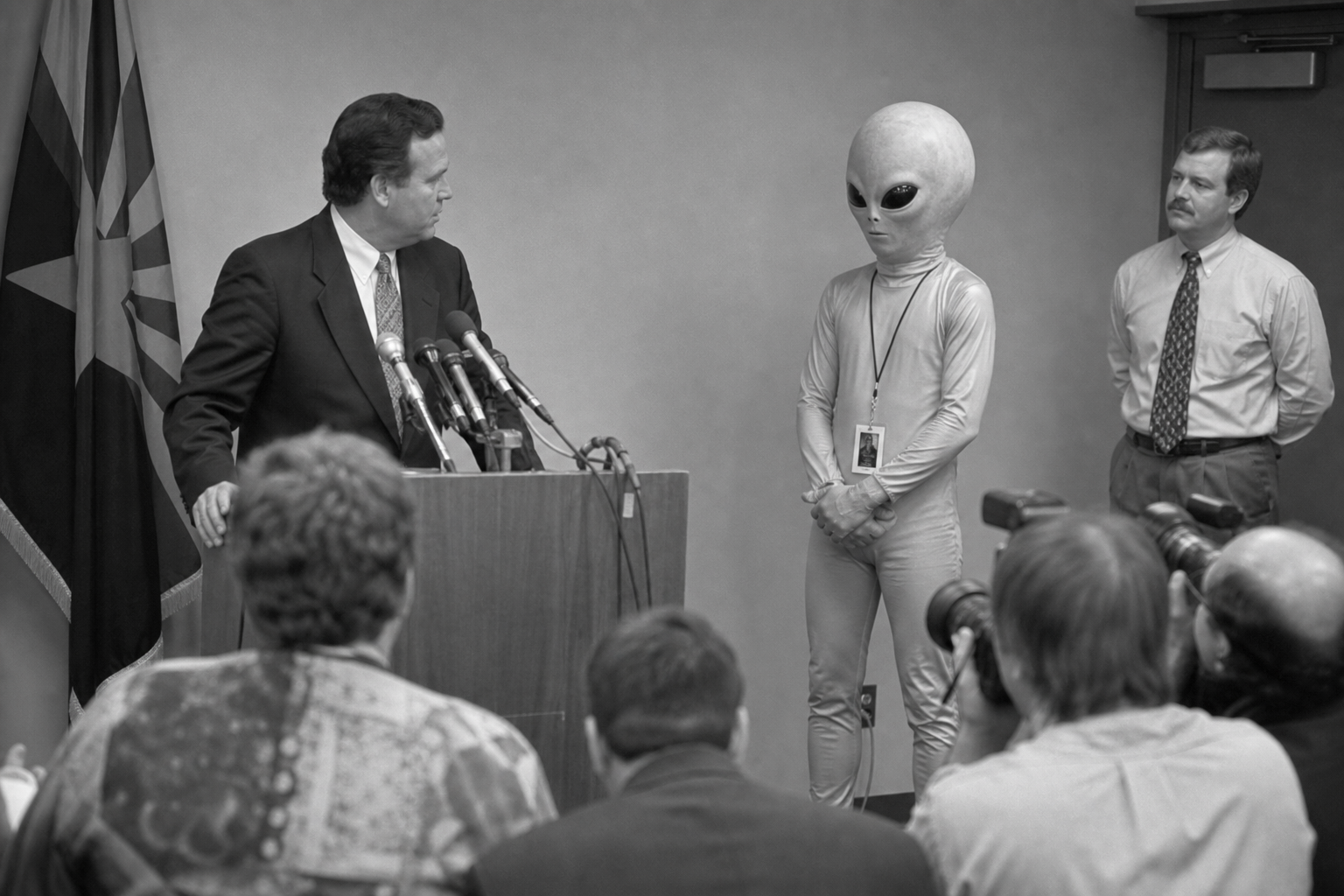 Governor’s Comic Press Appearance