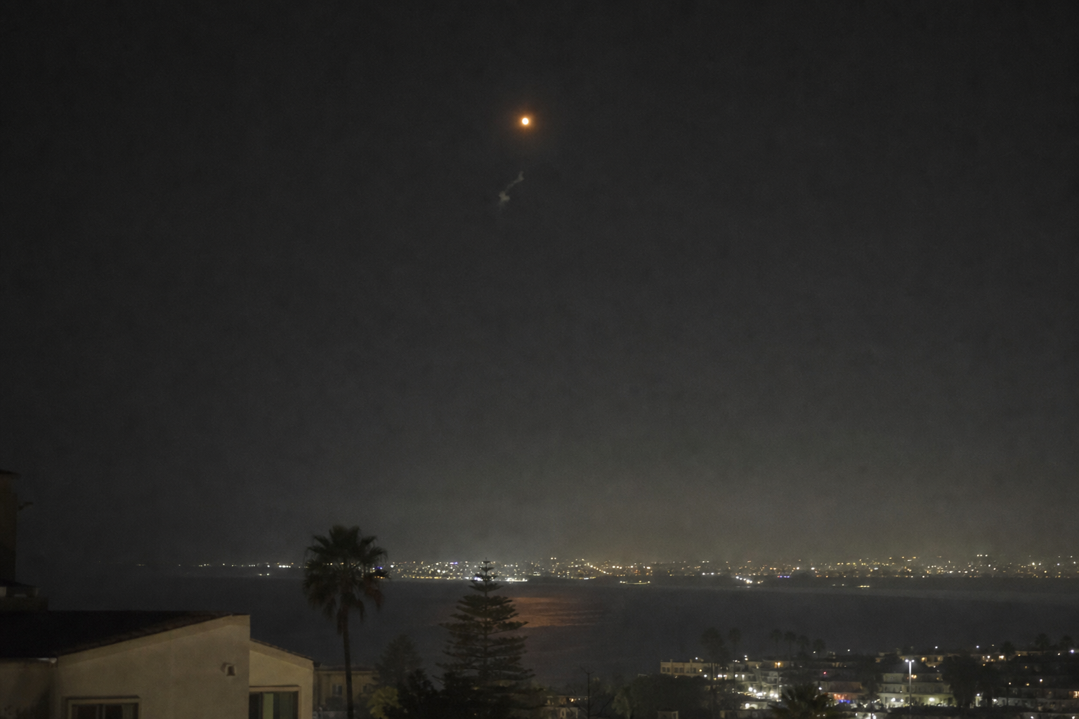 Silent Orange Light Over San Diego