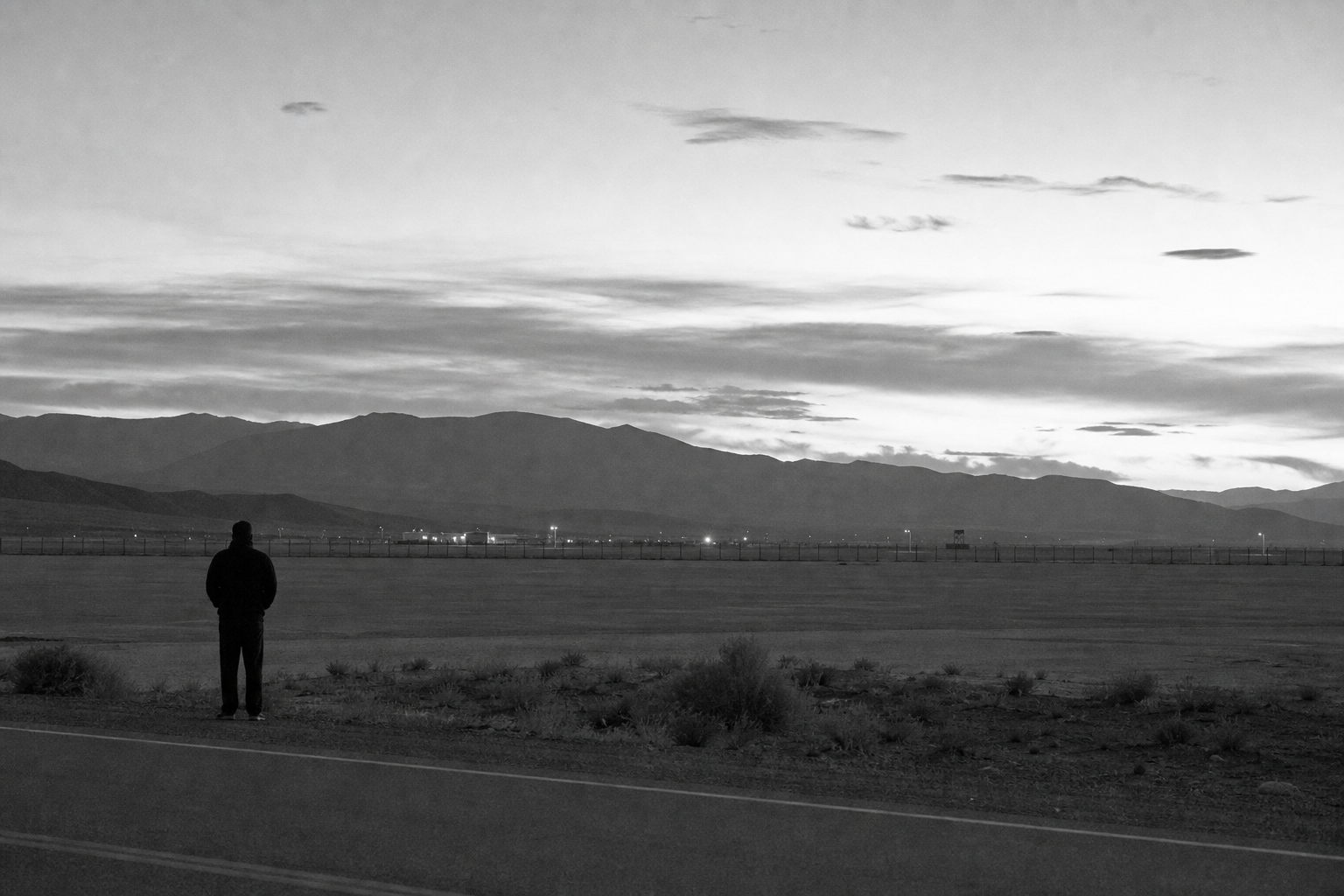 Nevada Test Range at Dusk