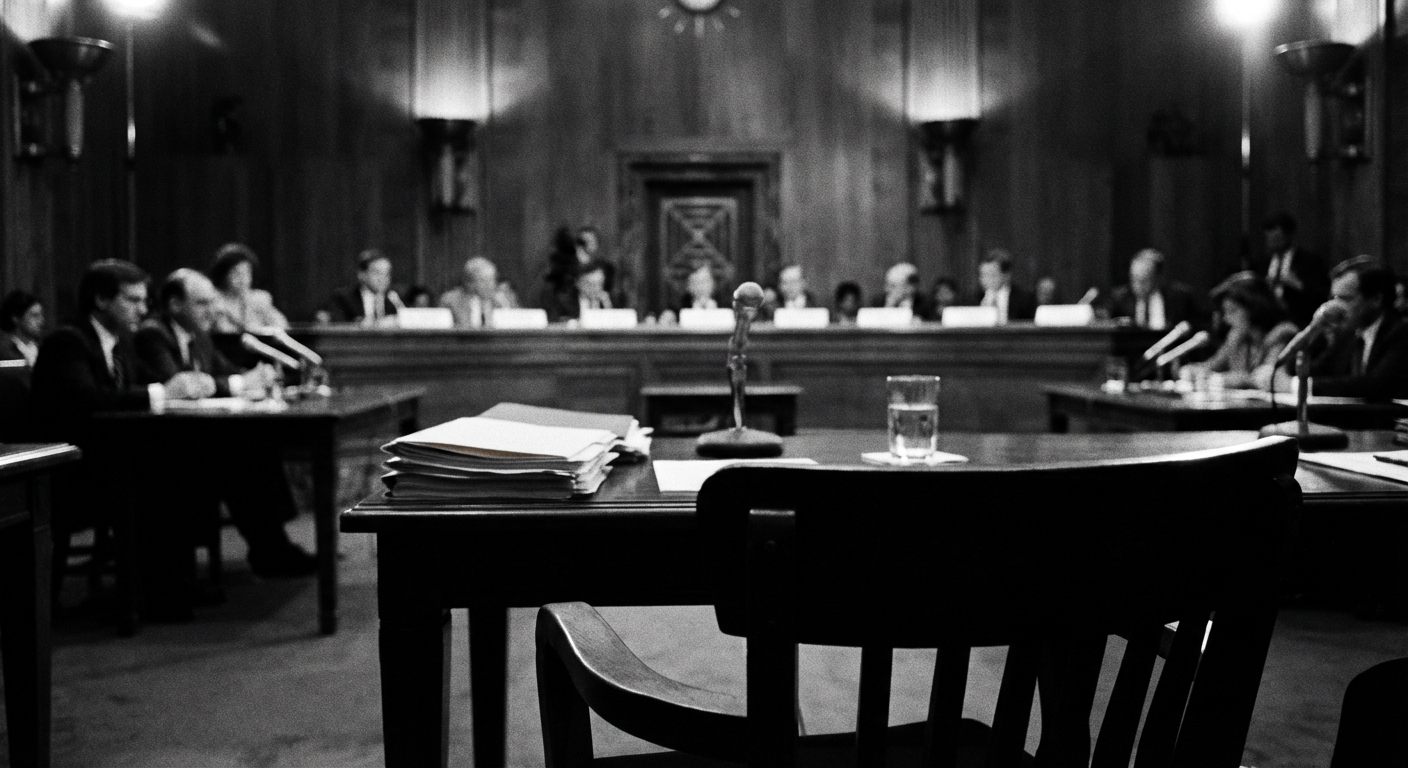 Congressional pressure, closed-door hearing