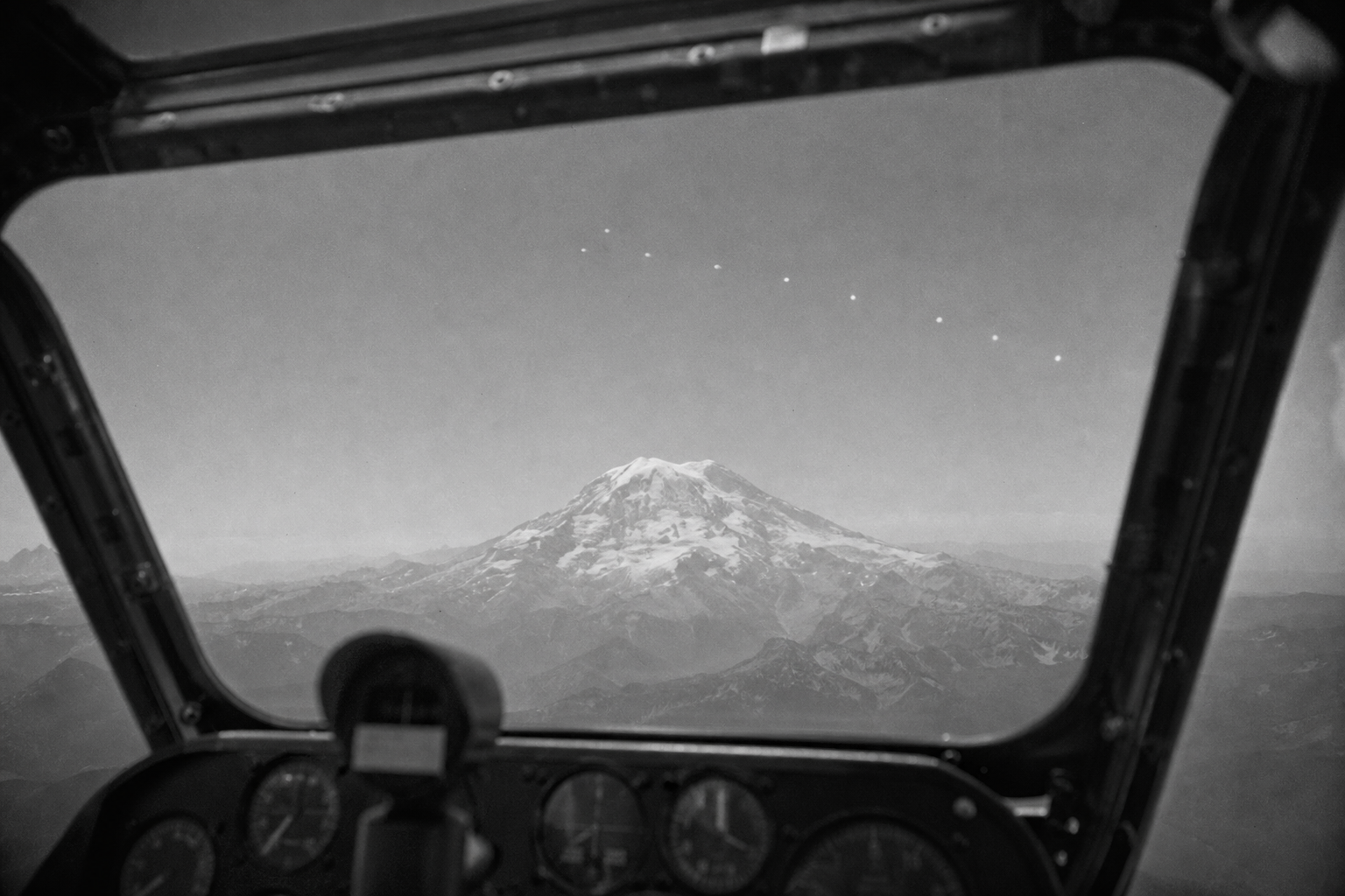 Pilot’s View Near Mount Rainier