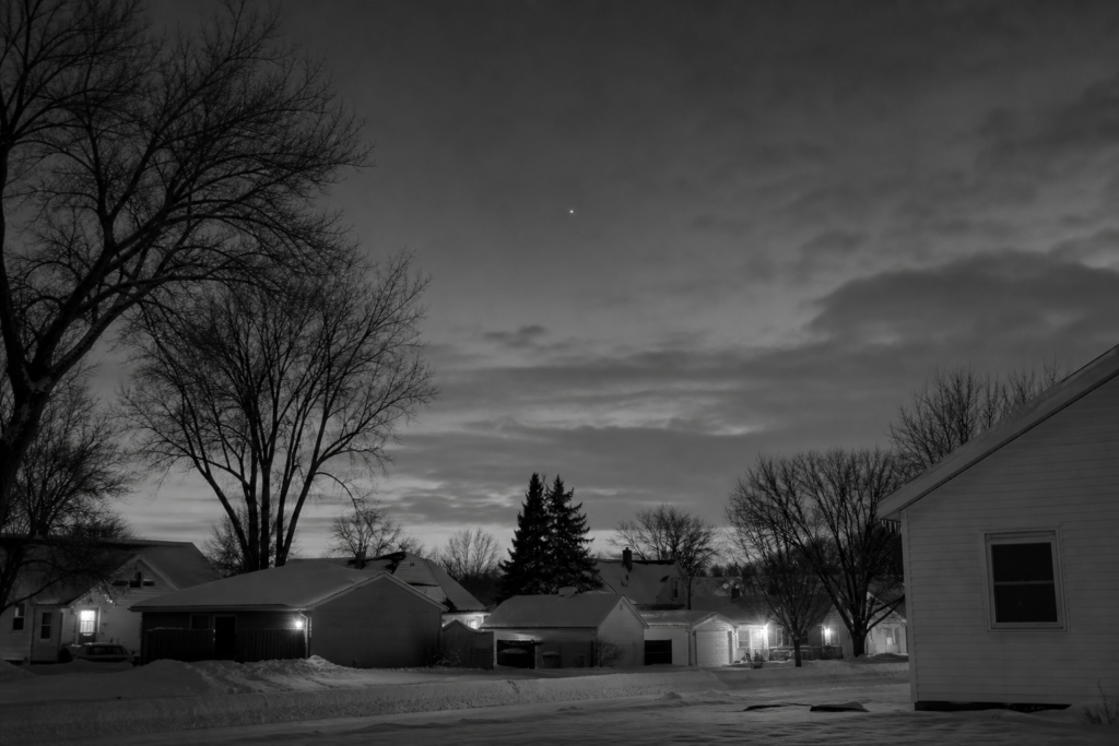 Winter Sky Over Valley City