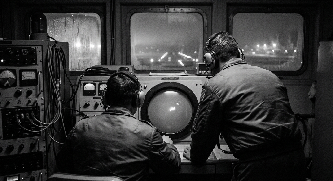 Cold War radar night watch