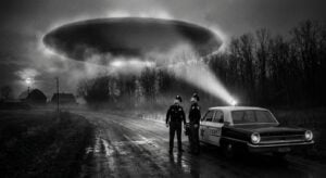 Police Witness the House-Sized Craft