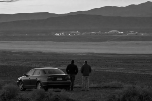 Remote Nevada Test Range at Dusk