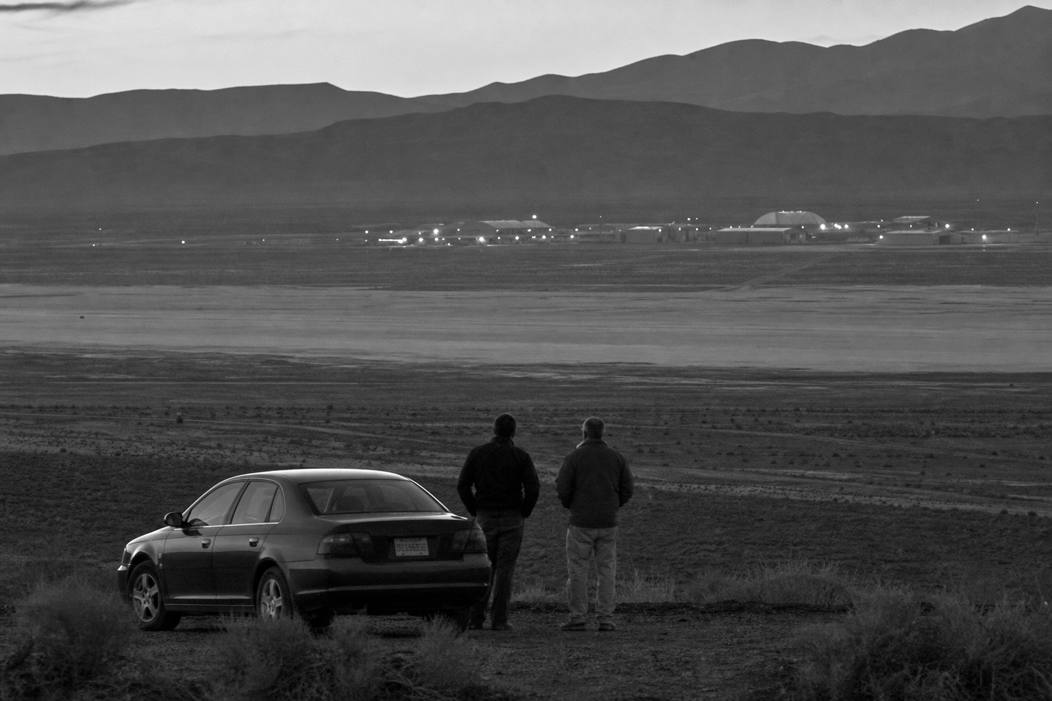 Remote Nevada Test Range at Dusk