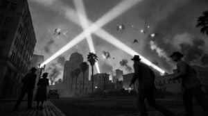 Searchlights Over Los Angeles, 1942