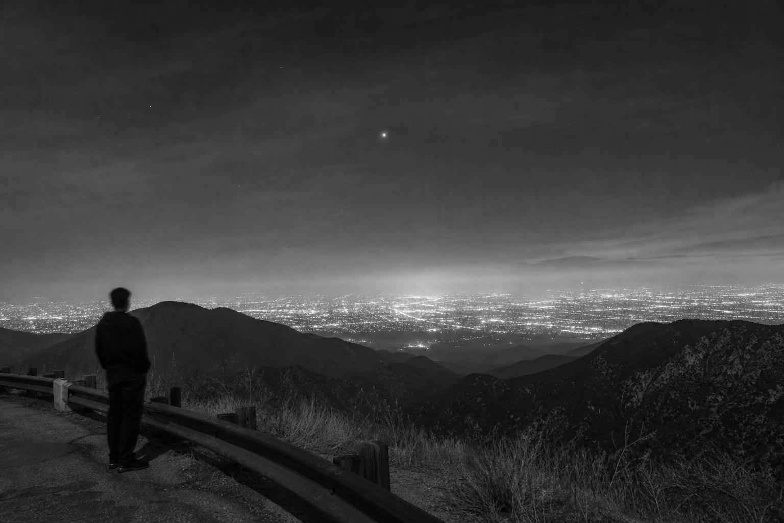 Uncertain Light Above Angeles Forest